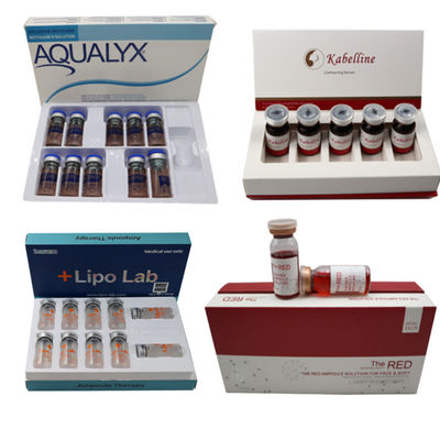 체중 감량 주사 Aqualyx 10X8ml 몸 얼굴 지방 해소 Kabelline Kybella 필러 리포 실험실 레몬 병