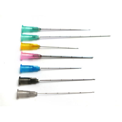 일회용 미용 클리닉 둔 바늘 25g 50mm 비생성 미세 캔울