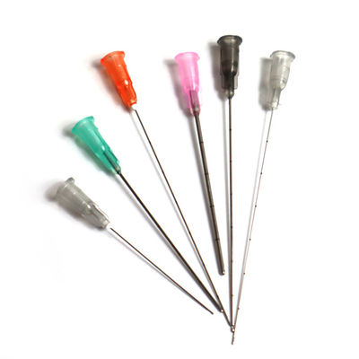 25G 50MM 일회용 HA 필러 주입 마이크로 둔한 캐누라 끝 바늘