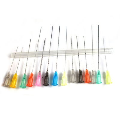 25G 50MM 일회용 HA 필러 주입 마이크로 둔한 캐누라 끝 바늘