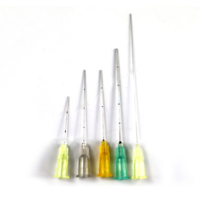 23G 27g 25g 50mm 70mm 둔한 톱 바늘 미크로 캔룰라 피부 필러 캔룰라 바늘 척도