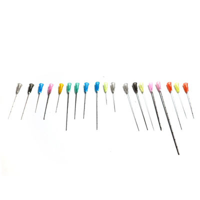 18g 50mm 둔 끝 캔룰라 일회용 캔룰라 22 가이브 미세 캔룰라