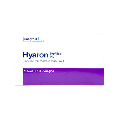 나트륨 히알루나트 25mg/ 2.5ml 히아론 선충진 주사 피부 재생