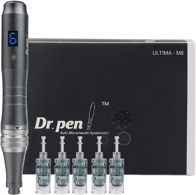 Dr. Pen Ultima M8 프로페셔널 마이크로니들링 더마펜 USB 충전식 5개 32핀 카트리지 니들