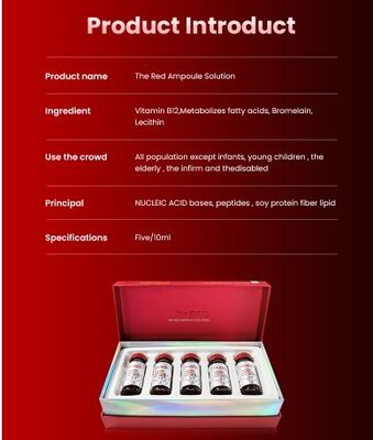 레드 앰풀 슬루션 지방 손실 체중 감량 리포 실험실 몸 가슴 목