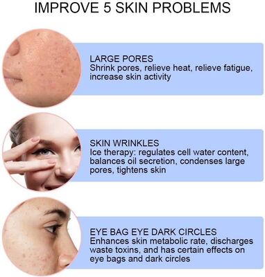 뜨거운 찬 망치 초음파 Cryotherapy LED 얼굴 피부 회춘 드는 기계