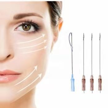 27g 30g PDO PCL PLLA 스레드 25 밀리미터 38 밀리미터 Ｖ 라인 스레드 승강기