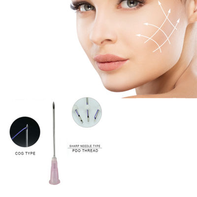 가장 좋은 가격 pdo wpdo pcl 소재 모노 쌍 나사 톱 얼굴 립 스레드 리프트 날카로운 26g 29g 38mm 13mm 12mm 100mm 90m