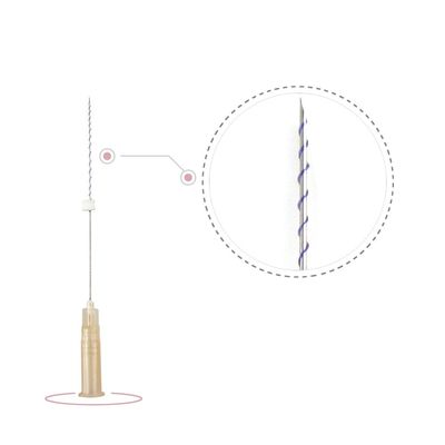 코리아 톱니 리프트 흡수 수직 pdo 모노 토네이도 나사 fio 실루엣 스레드 리소스 와이어 날카로운 바늘 29g 31g 30gx13mm